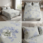 🌿 Soft Rib Cotton Bedsheet | King Size 108 x 108 | Product Code :- 55B99RKEH