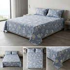 🌿 Soft Rib Cotton Bedsheet | King Size 108 x 108 | Product Code :- 55B99RKEH