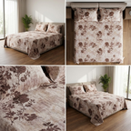 🌿 Soft Rib Cotton Bedsheet | King Size 108 x 108 | Product Code :- 55B99RKEH