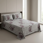 🌿 Soft Rib Cotton Bedsheet | King Size 108 x 108 | Product Code :- 55B99RKEH