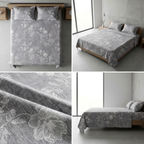 🌿 Soft Rib Cotton Bedsheet | King Size 108 x 108 | Product Code :- 55B99RKEH