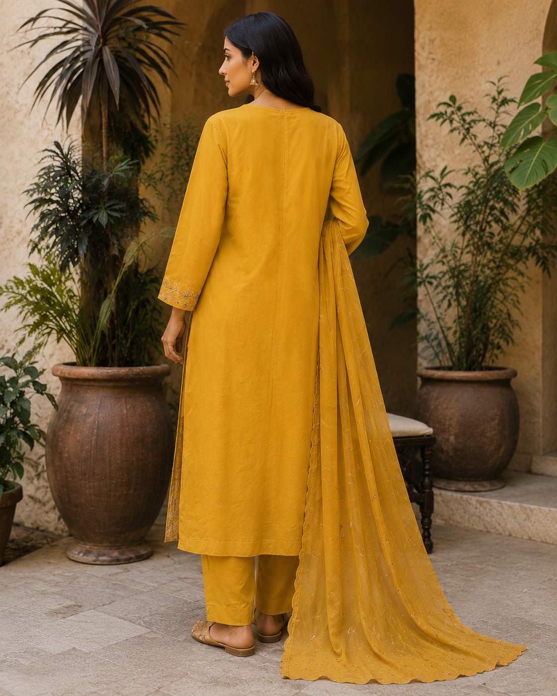 Kanak 3-Piece Stitched Suit 🌻