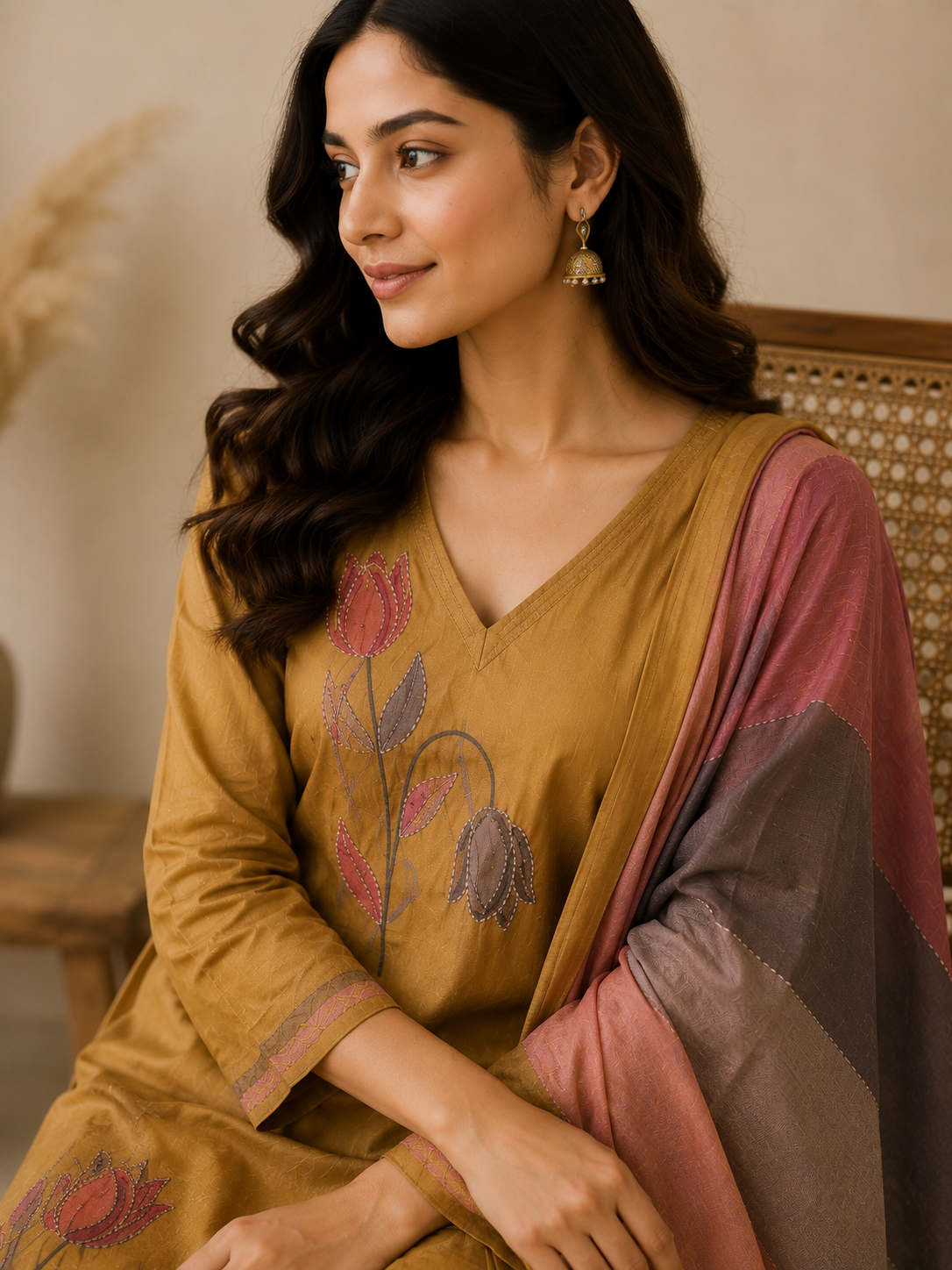 Aambar 3-Piece Stitched Suit 👗