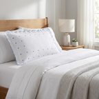 Luxury Embroidered Frill Pillow Cover Pair – Premium Floral Collection