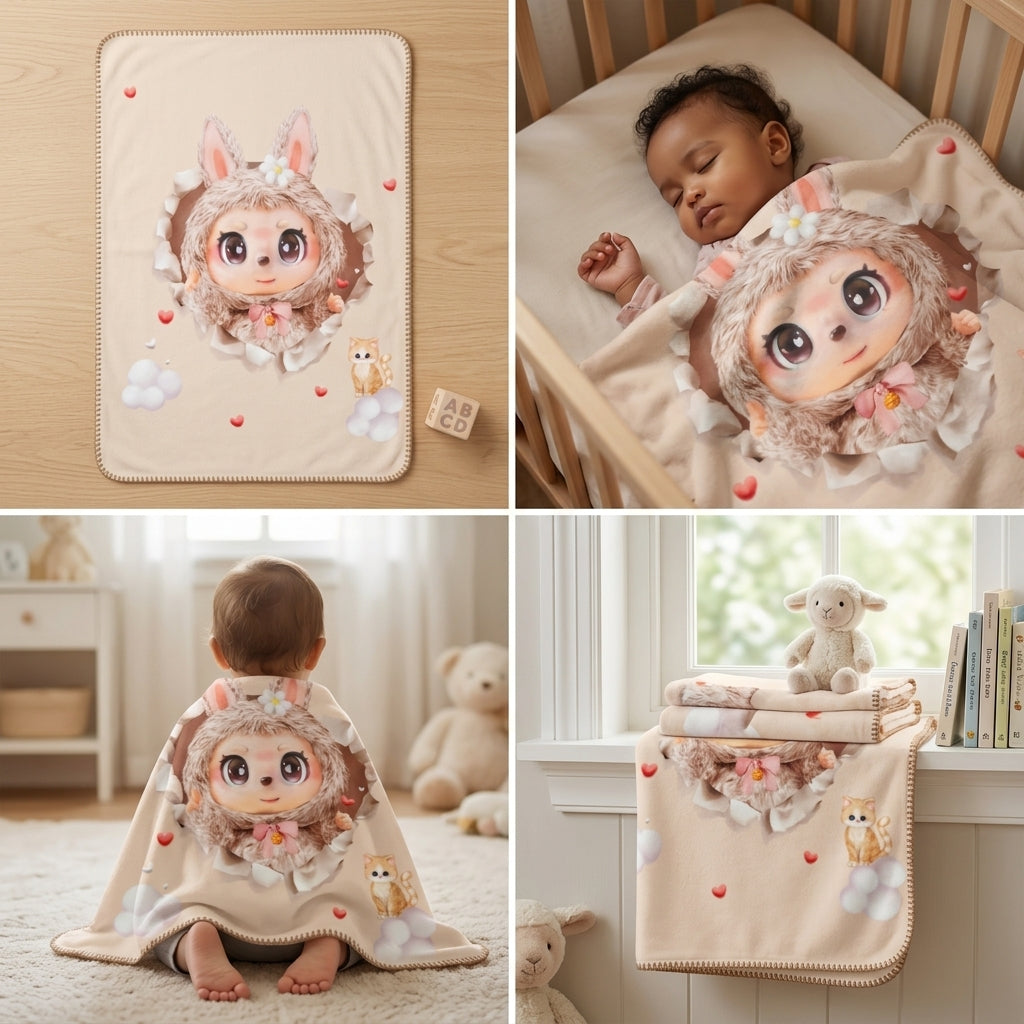 New Born Baby Japnese Blanket – 56 x 39 Inches