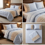 Royal Elegance 4-Piece English Lace Comforter Set – King Size Luxury Bedding