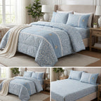 Royal Elegance 4-Piece English Lace Comforter Set – King Size Luxury Bedding