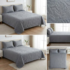 Embossed Quilted Bedcover Set – 3 Piece (King Size 100 × 108 Inches)