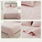 Embossed Quilted Bedcover Set – 3 Piece (King Size 100 × 108 Inches)