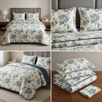 Vintage Floral dohar  Set with Bedsheet & Pillow Covers