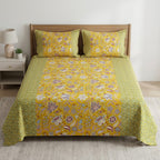 Ajrakh Pure Cotton King Size Bedsheet Set (108 x 108 Inches) Product Code :- 55B129RKEH