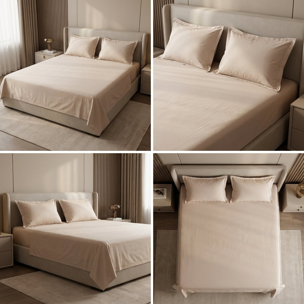 Jumbo Plain Bedsheet Set – Soft & Elegant Everyday Comfort 120 x 108