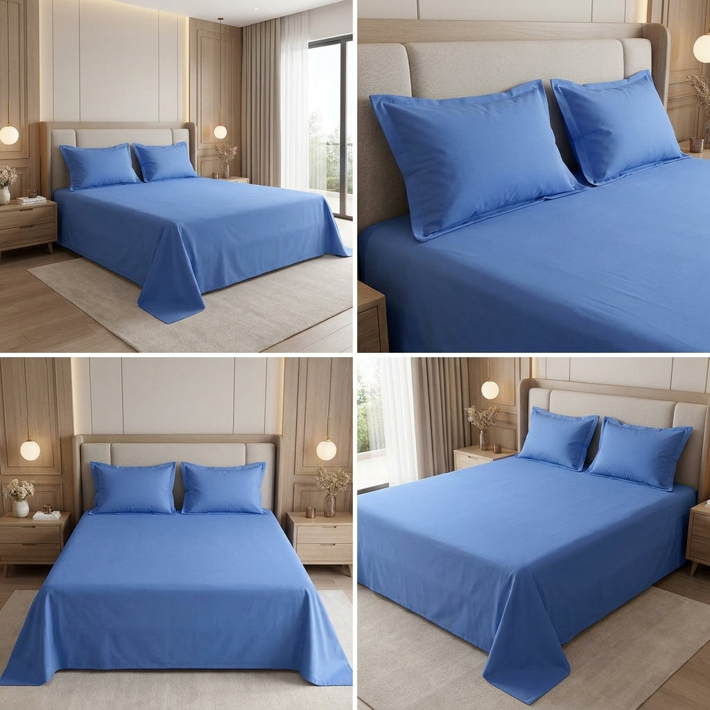 Jumbo Plain Bedsheet Set – Soft & Elegant Everyday Comfort 120 x 108