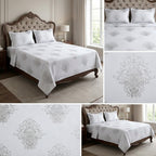 Premium  120 by 120 inch Super King Bedsheet Set – Jumbo Size | 100% Cotton Comfort