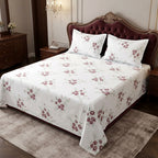 Premium  120 by 120 inch Super King Bedsheet Set – Jumbo Size | 100% Cotton Comfort