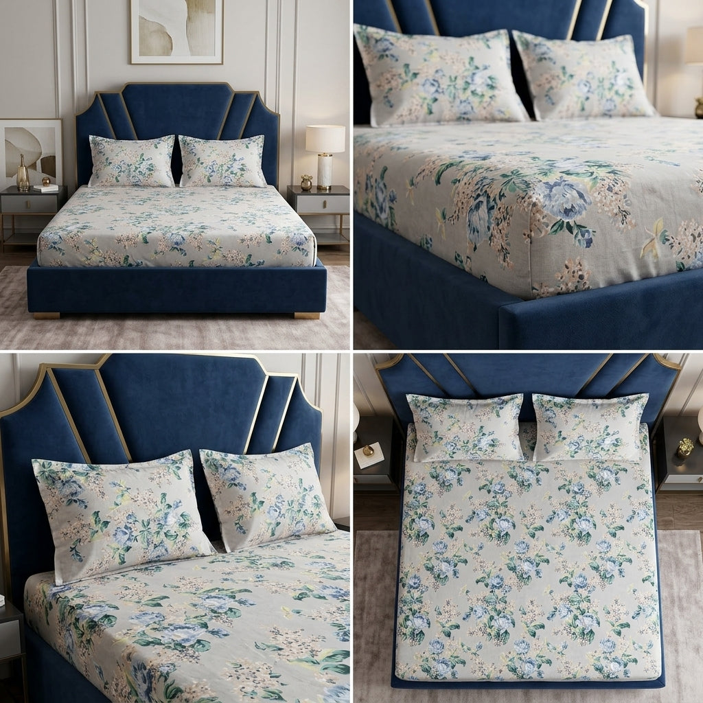 Fitted Bedsheets Pure Cotton 108 BY 108 Inch