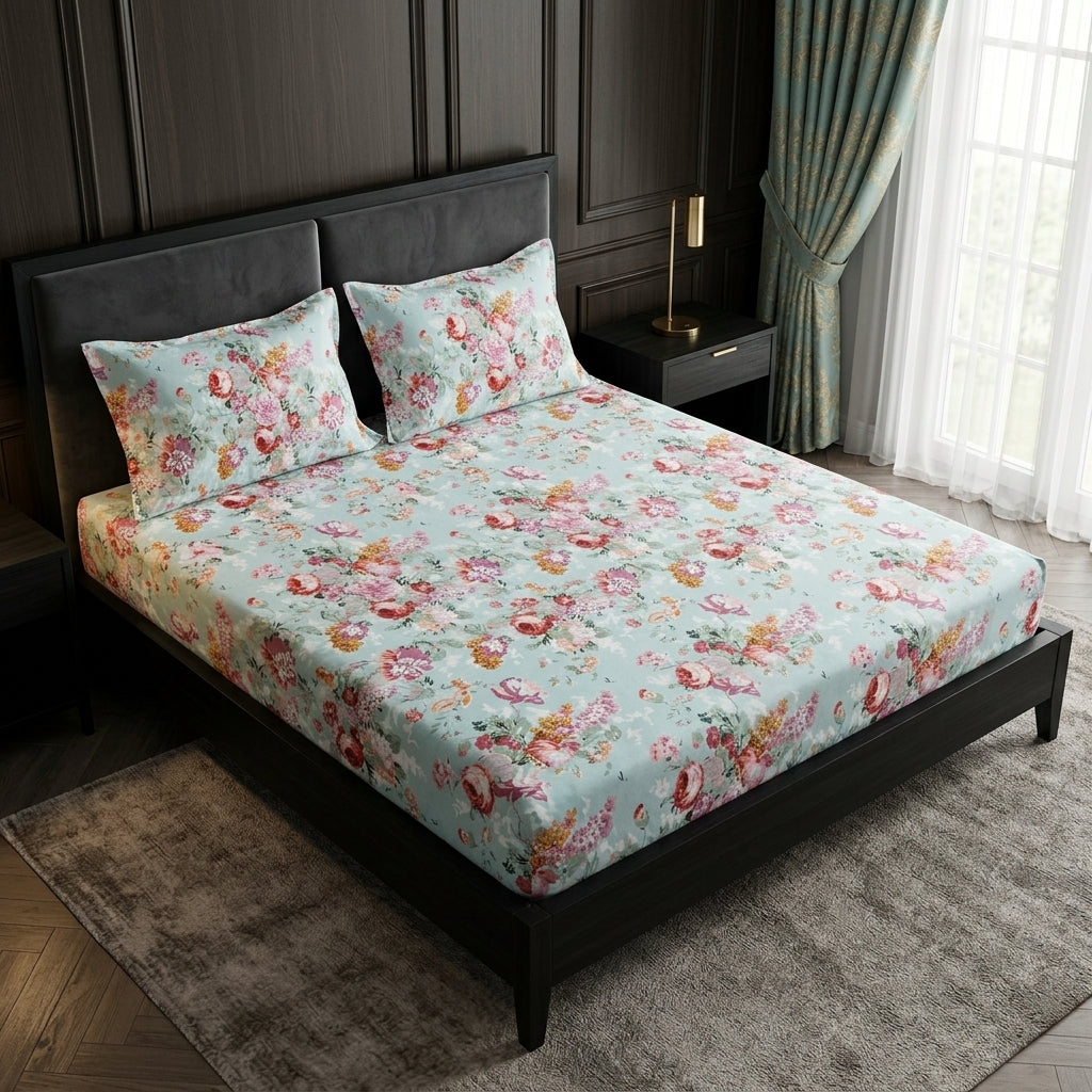 Fitted Bedsheets Pure Cotton 108 BY 108 Inch