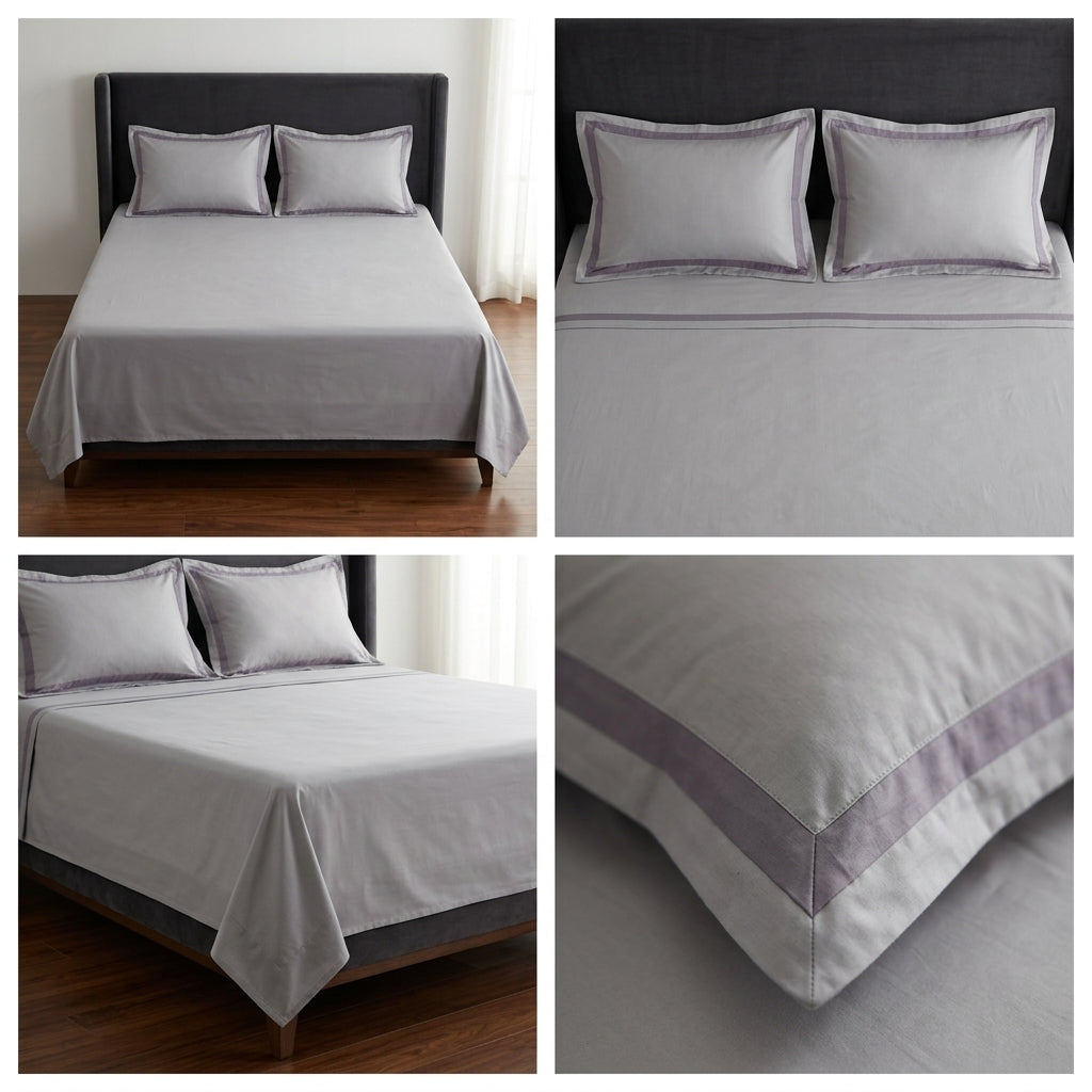 Luxury 500 TC Double Bedsheet Set – 100% Cotton Premium Collection