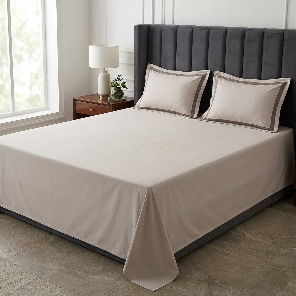 Luxury 500 TC Double Bedsheet Set – 100% Cotton Premium Collection