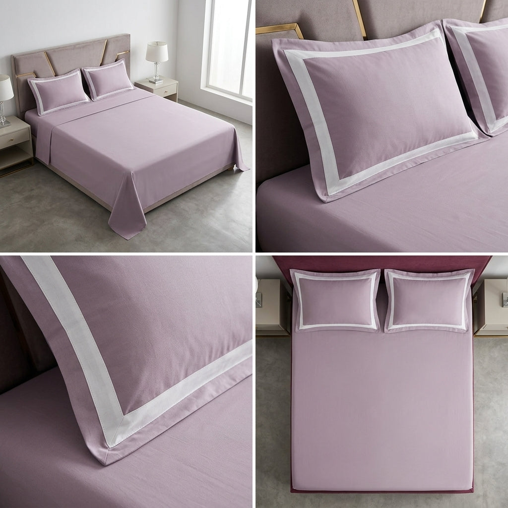 Luxury 500 TC Double Bedsheet Set – 100% Cotton Premium Collection