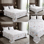 Premium  120 by 120 inch Super King Bedsheet Set – Jumbo Size | 100% Cotton Comfort
