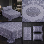 Cotton Printed Flat Bedsheet Set with 2 Pillow Covers