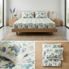 English Bedsheet With Lace Pillow Covers (108 * 108)
