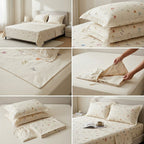 Premium Cottlin Bedsheet Set – Cotton & Linen Yarn Blend | King Size | 3 Piece Set