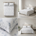 350 Thread Count Pure Cotton Floral Bedsheet Set King size