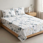 Premium Jumbo Bedsheet – 120 x 120 Inches | Super King 100 % Pure Cotton Size Product Code :- 55B138RKEH