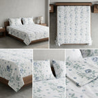 Premium Jumbo Bedsheet – 120 x 120 Inches | Super King 100 % Pure Cotton Size Product Code :- 55B138RKEH