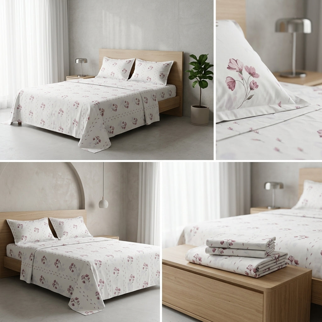 Premium Jumbo Bedsheet – 120 x 120 Inches | Super King 100 % Pure Cotton Size Product Code :- 55B138RKEH