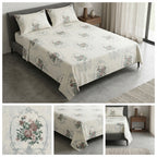 Premium Jumbo Bedsheet – 120 x 120 Inches | Super King 100 % Pure Cotton Size Product Code :- 55B138RKEH