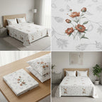 Premium Jumbo Bedsheet – 120 x 120 Inches | Super King 100 % Pure Cotton Size Product Code :- 55B138RKEH