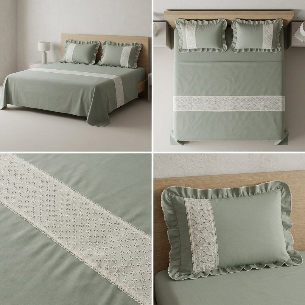 Elegant Colors King Size Bedcover Set