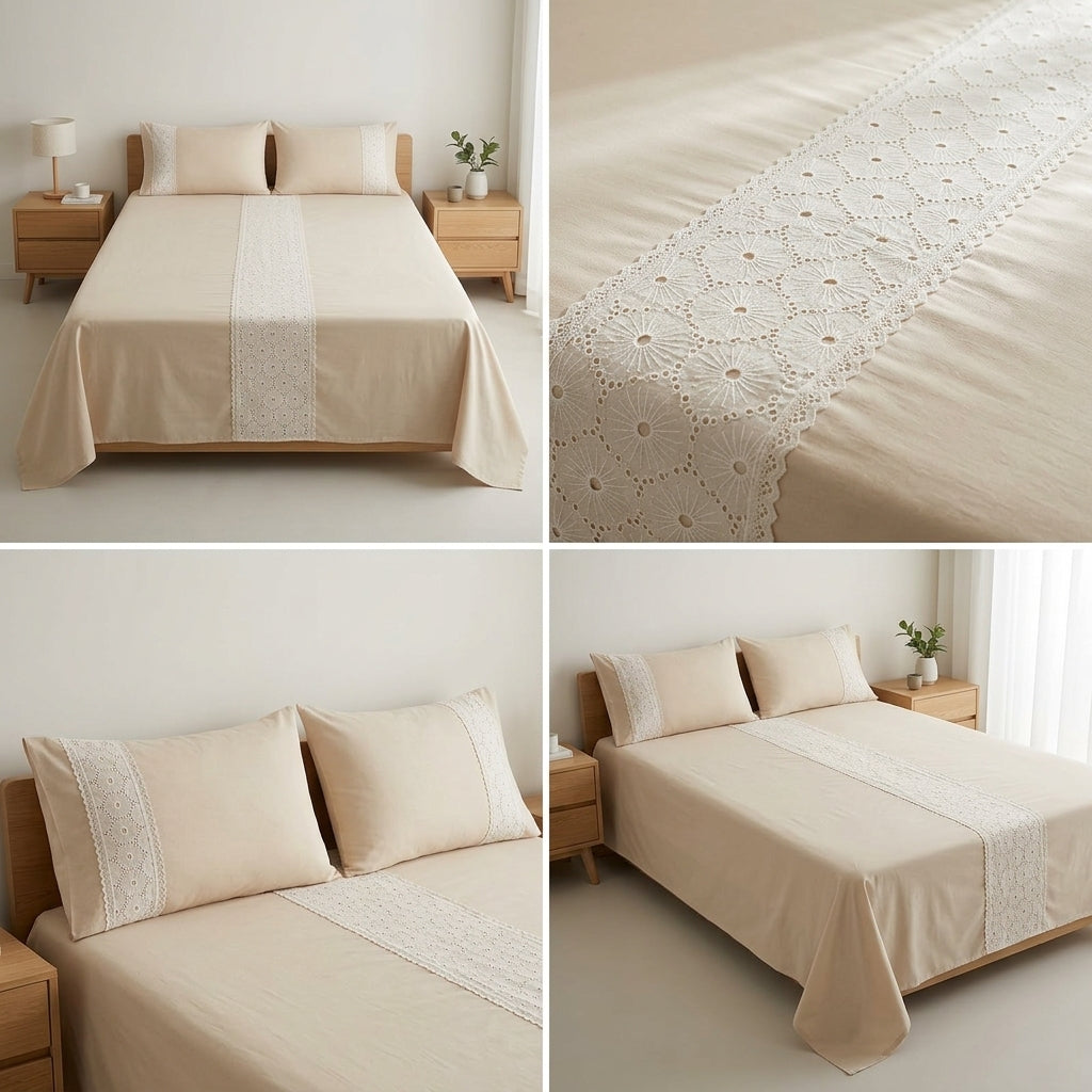 Elegant Colors King Size Bedcover Set