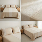 Elegant Colors King Size Bedcover Set