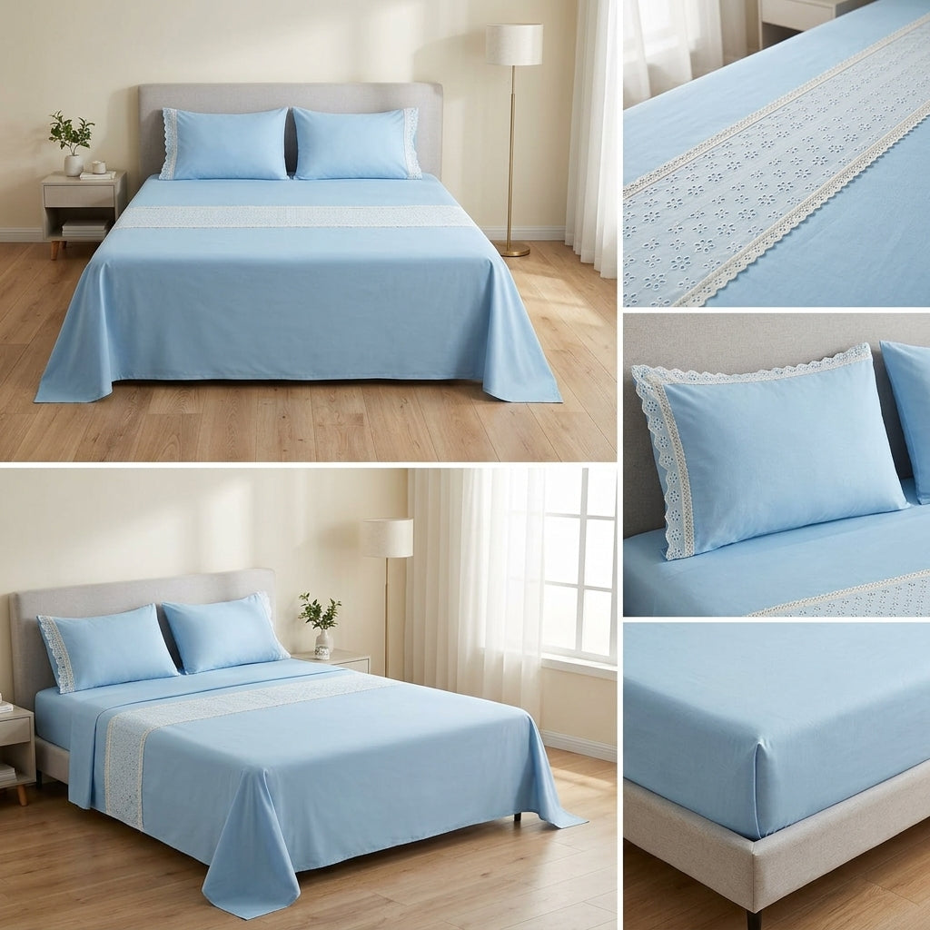 Elegant Colors King Size Bedcover Set