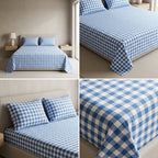English Gingham Checks Bedsheet | King Size