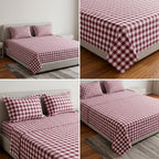 English Gingham Checks Bedsheet | King Size