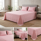 English Gingham Checks Bedsheet | King Size