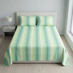 Thick Cotton Havana Stripes Bedsheet Set | King Size