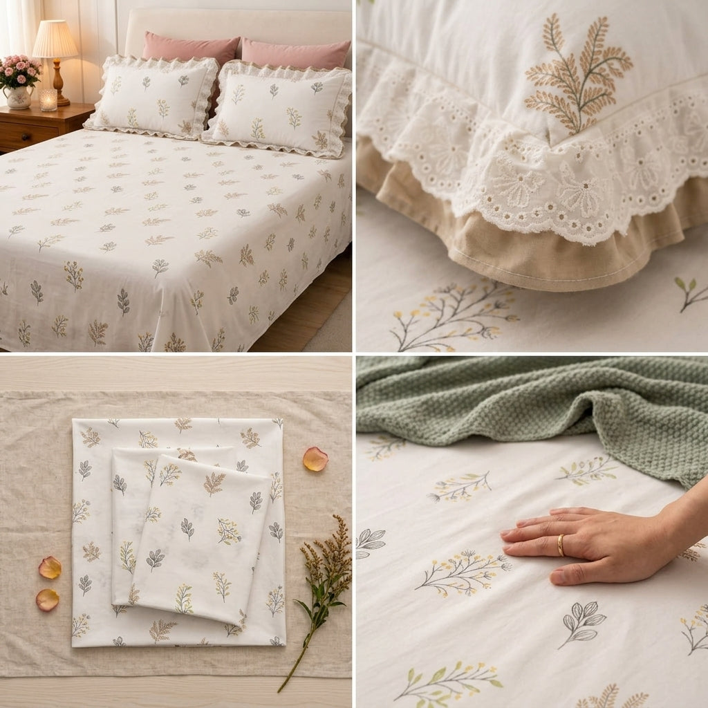 English Floral King Size Bedsheet Set | King Size - 55B125RKEH