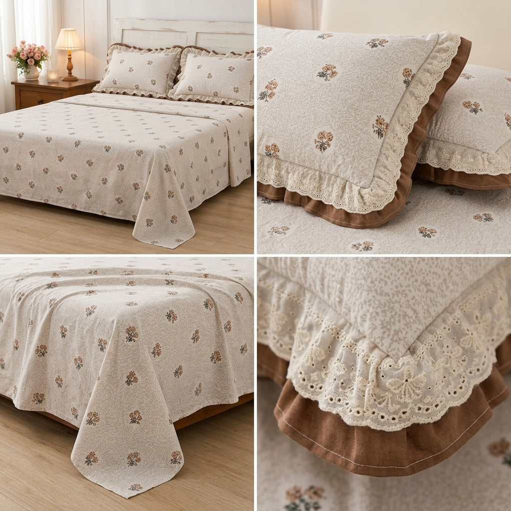 English Floral King Size Bedsheet Set | King Size - 55B125RKEH