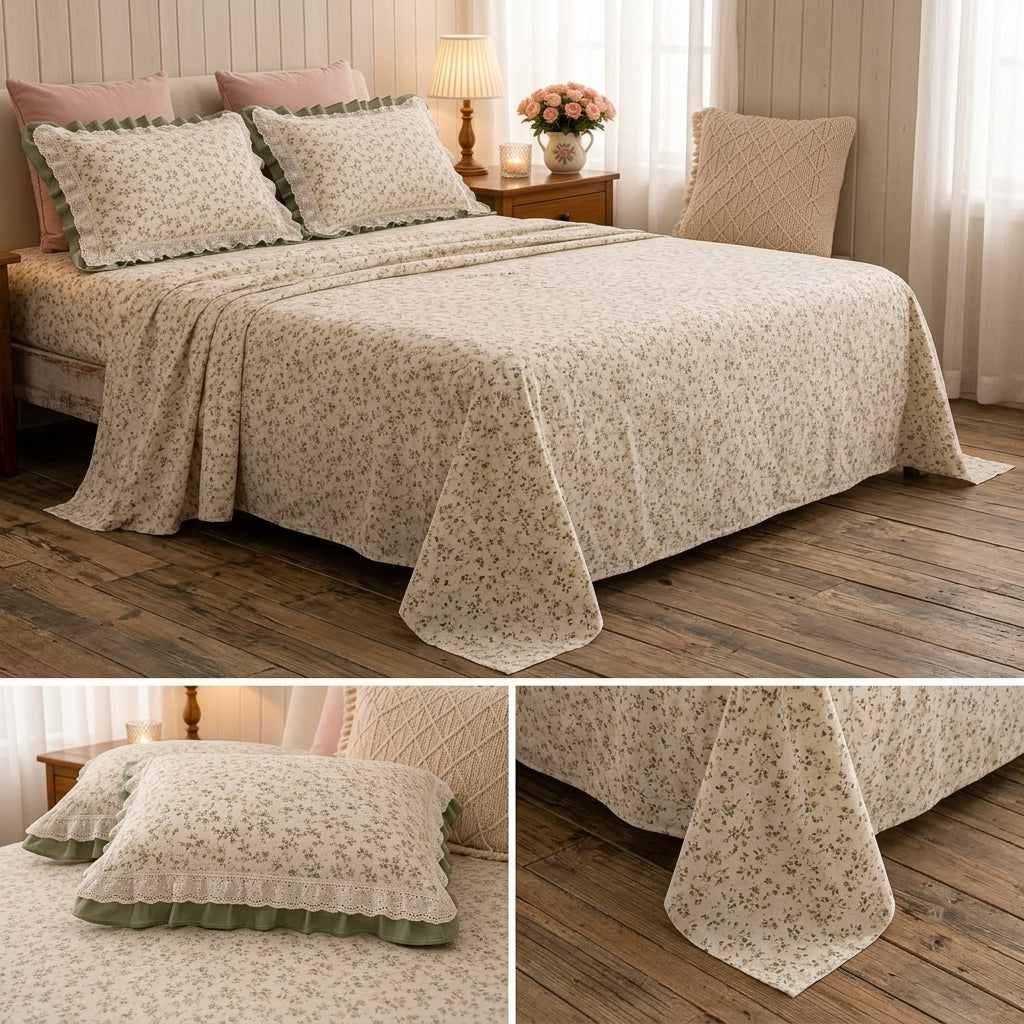 English Floral King Size Bedsheet Set | King Size - 55B125RKEH