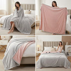✨ Luxury AC Reversible Blanket – Queen Size | Ultra Soft Double-Sided Comfort ✨