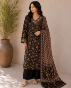 Zareen 3-Piece Stitched Suit 🖤