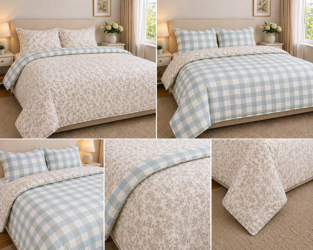 Reversible Comforter King Size for Double Bed – Luxury, Style &amp; All-Season Comfort