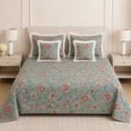✨  5 Piece King Size Bedsheet Set with Filled Cushions ✨ Product Code :- 55B165RKEH