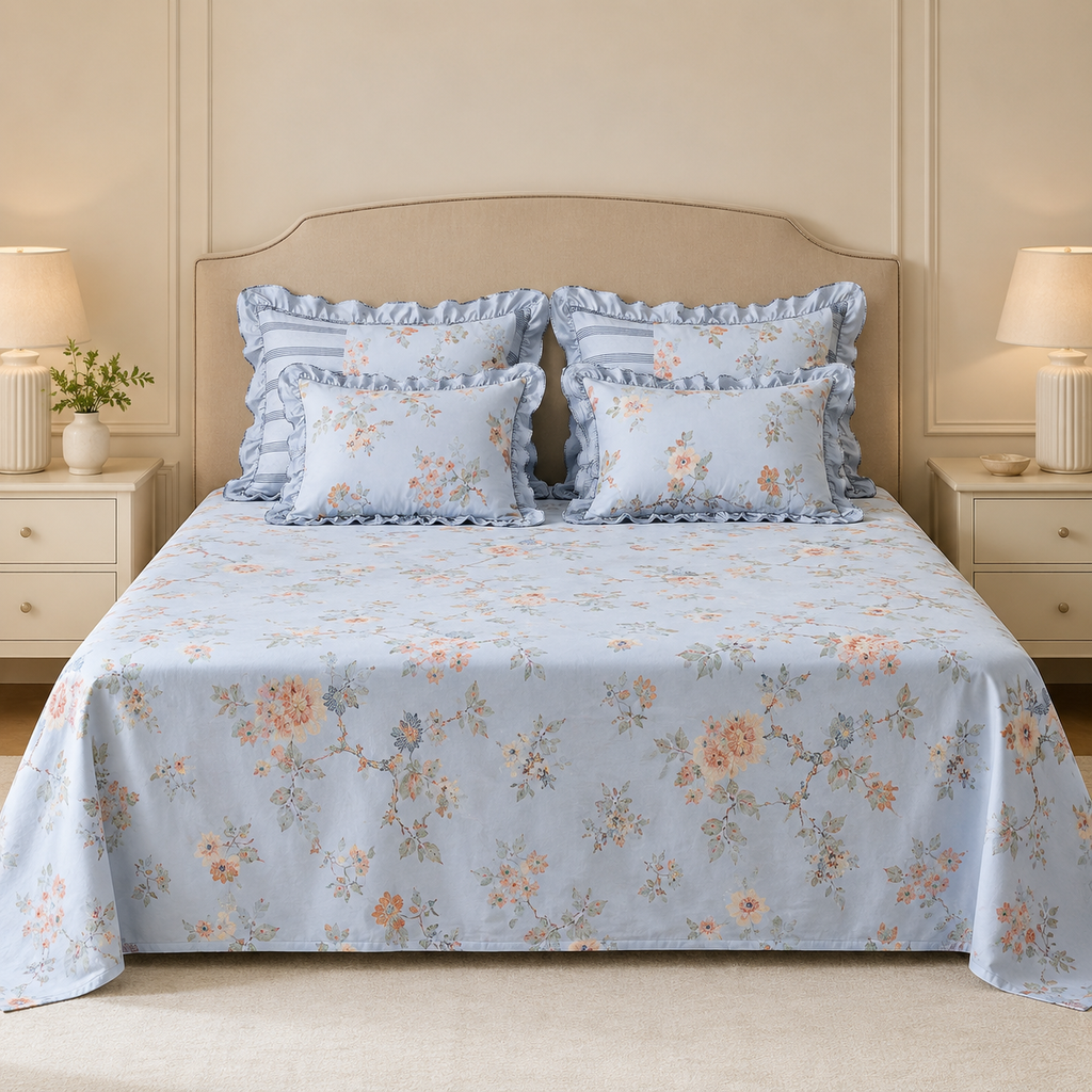 ✨  5 Piece King Size Bedsheet Set – Elegant Luxury Collection ✨ Product Code :- 55B167RKEH
